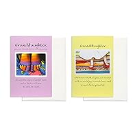 Blue Mountain Arts Granddaughter Card Assortment—2 Unique Greeting Cards with Words of Love, Appreciation, and Pride for Your Granddaughter