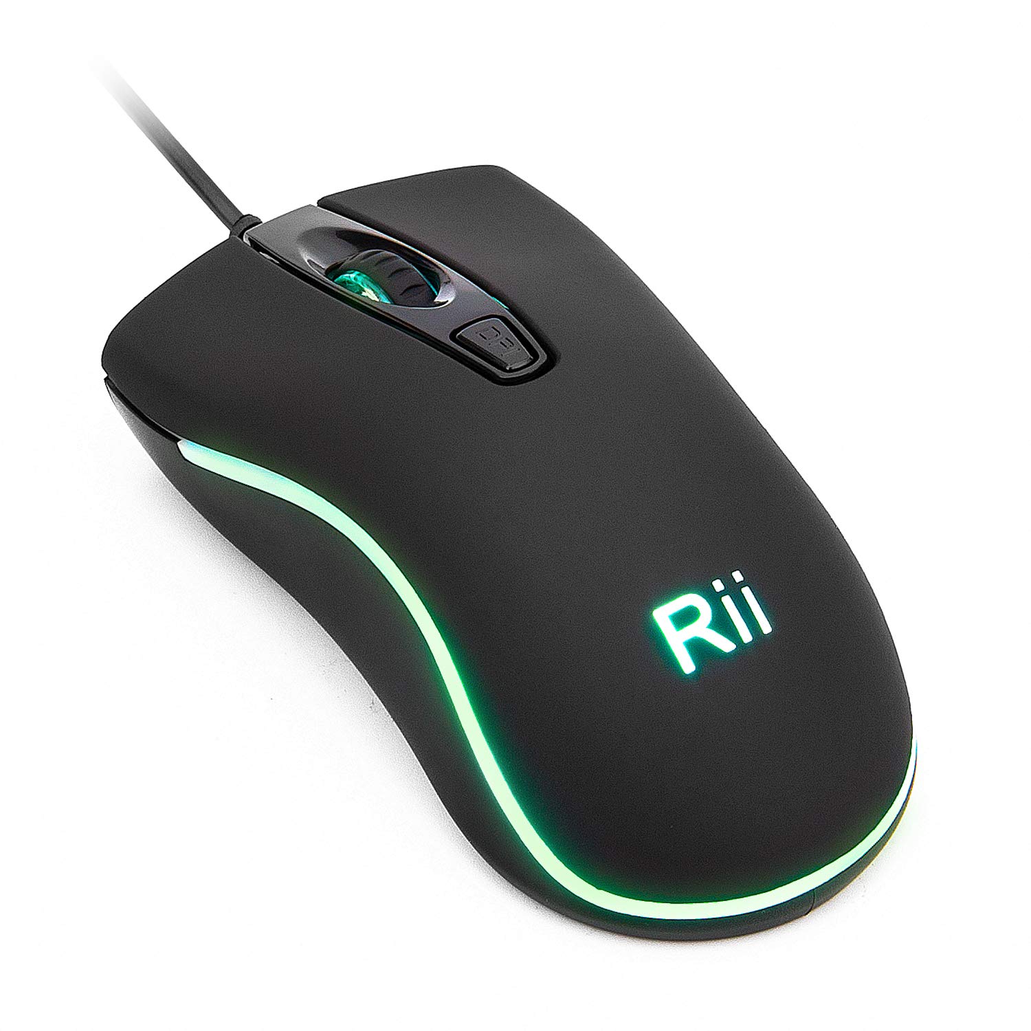 Rii Wired Mouse, RM105 USB Computer Mouse,RGB Optical 1600 DPI Office Mice for PC,Computer,Laptop,Desktop,Windows (10 Pack RGB Backlit)