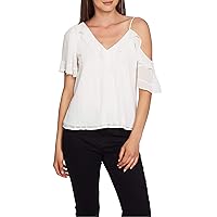 Womens Ruffle Pullover Blouse
