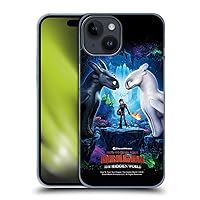 Head Case Designs Officially Licensed How to Train Your Dragon Hiccup, Toothless & Light Fury III The Hidden World Hard Back Case Compatible with Apple iPhone 15