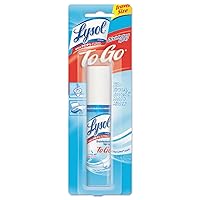 Lysol To Go Disinfectant Spray, Crisp Linen, Travel Size - 1 oz (Pack of 4)