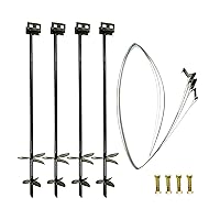 36 in. x 3/4 in. Double Head anchoring kit with Straps and Bolts (4-Pack)