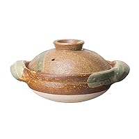 Hase Seien Potter, Iga, Approx. 8.3 inches (21 cm), Approx. 28.7 fl oz (800 ml), Direct Fire, Microwave, Oven Safe, Iga Glaze, Brown, Made in Japan ANI-21