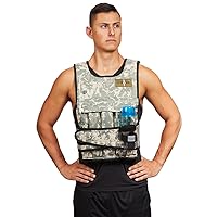 Camouflage Adjustable Weighted Vest Without Shoulder Pads (40)
