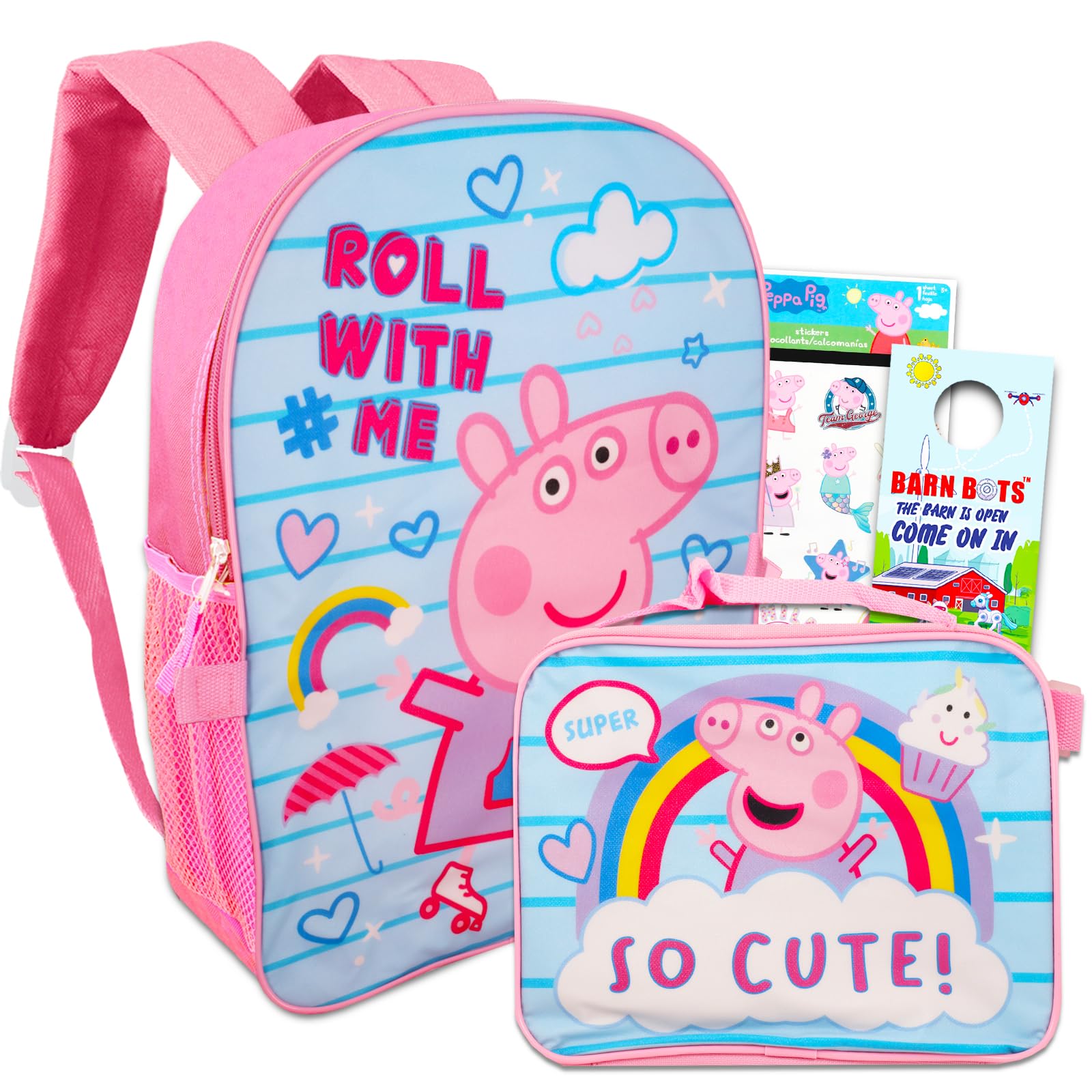 Buko Premium Fashion Cute Peppa Pig Cartoon Keychain For Car, Bike, Backpack  Sling Bag Pendant Charms (