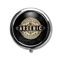 Arsenic Vintage Style Pill Box Case Pillbox Holder Trinket Stash Box Arsenic Vintage Style Medicine Vitamin Pill Organizer Case