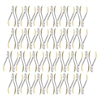 Odontomed2011 Set of 50 Pieces T/C Orthodontic Step Plier Banding 0.25mm Ortho Pliers Dental Instruments Stainless Steel Orthodontic Supplies Pliers TC Tungsten Carbide Inserts