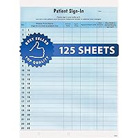 Bilingual Patient Sign-in Peel Off Label Forms (English/Spanish), 8-1/2