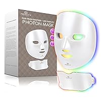Project E Beauty LED Face & Neck Mask Skin Rejuvenation | LED Therapy Photon Mask | 7 Colors | Anti Aging | Spot Removal | Reduce Wrinkles | Anti-inflammation | Brightening Skincare Mask