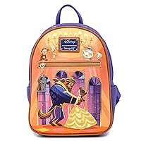 Loungefly Disney Beauty and the Beast Ballroom Scene Womens Double Strap Shoulder Bag Purse, One Size, Multi