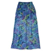 Aeropostale Womens Paisley Print Maxi Skirt, Blue, Small