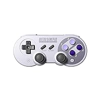 8Bitdo SN30 Pro Wireless Bluetooth Controller Gamepad Dual Classic Joystick for Windows, Mac OS, Android, Linux, Raspberry Pi, Steam, etc, Compatible with Nintendo Switch (Renewed)