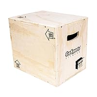GoSports Fitness Launch Box - 3-in-1 Plyo Jump Box for Exercises of All Skill Levels