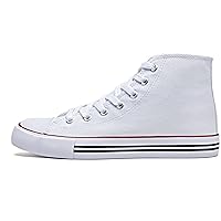 Women's High top Sneakers Classic High Tops Canvas Shoes for Women Lace up Tennis Shoes Fashion Canvas Sneakers Casual Shoes for Walking