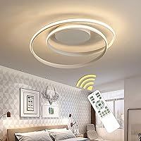 Modern Led Dimmable Ceiling Light,Creative Spiral Design Metal Acrylic Ceiling Chandelier Lighting,for Living Room Bedroom Dining Room Luminaires,White,4510