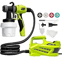Paint Sprayer, 800W HVLP Electric Spray Paint Gun with 6.5FT Airhose, 4 Nozzles & 3 Patterns, Spray Gun for Cabinets, Fence, Garden Chairs, Furniture, Walls etc. VF820