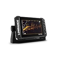 Lowrance Elite FS 7 Fish Finder (No Transducer) with Preloaded C-MAP Contour+ Charts