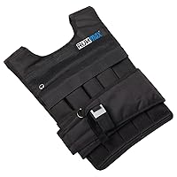 RUNmax 20LBS - 150LBS Adjustable Weighted Vest Wtih Shoulder Pads Option for Men and Women