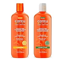 Cantu Shampoo & Conditioner with Shea Butter for Natural Hair, 13.5 fl oz (Pack of 2)