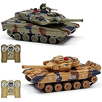 Remote Control Tank for Kids, M41A3 American Army Battle Tank, Programmable  RC Tanks with Lights & Realistic Sounds, RC Military All Terrain Off-Road