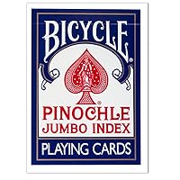 Deck of Pinochle Playing Cards (Jumbo Index) - Includes Bonus Cut Card!