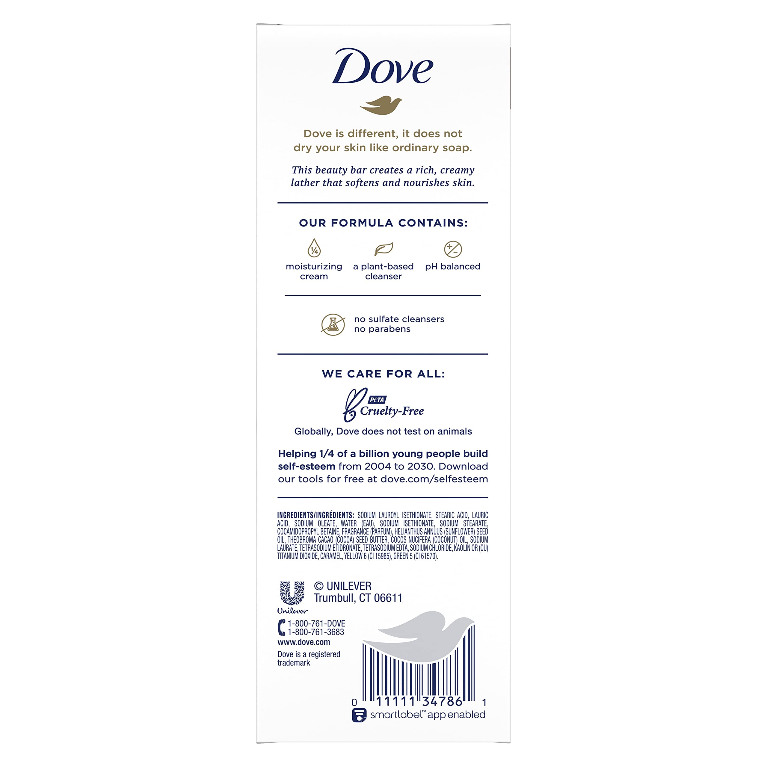 Dove Beauty Bar For Softer Skin Coconut Milk More Moisturizing Than Bar Soap, 3.75 Ounce - 6 Count (Pack of 1) - Packaging May Vary