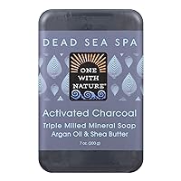 One With Nature Soap Bar Activated Charcoal, 7 Oz