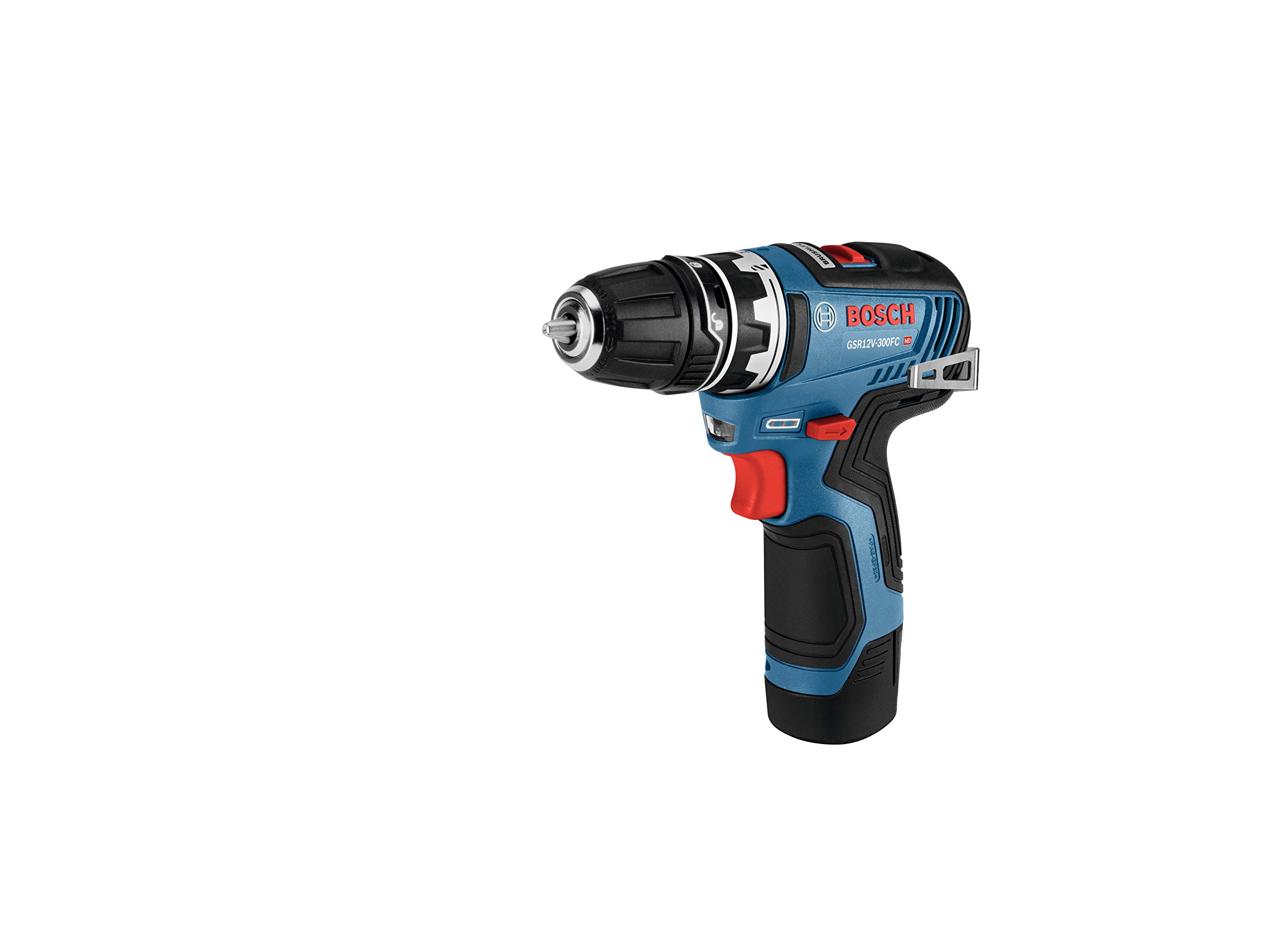 BOSCH GSR12V-300FCB22 12V Max EC Brushless Flexiclick 5-In-1 Drill/Driver System with (2) 2.0 Ah Batteries