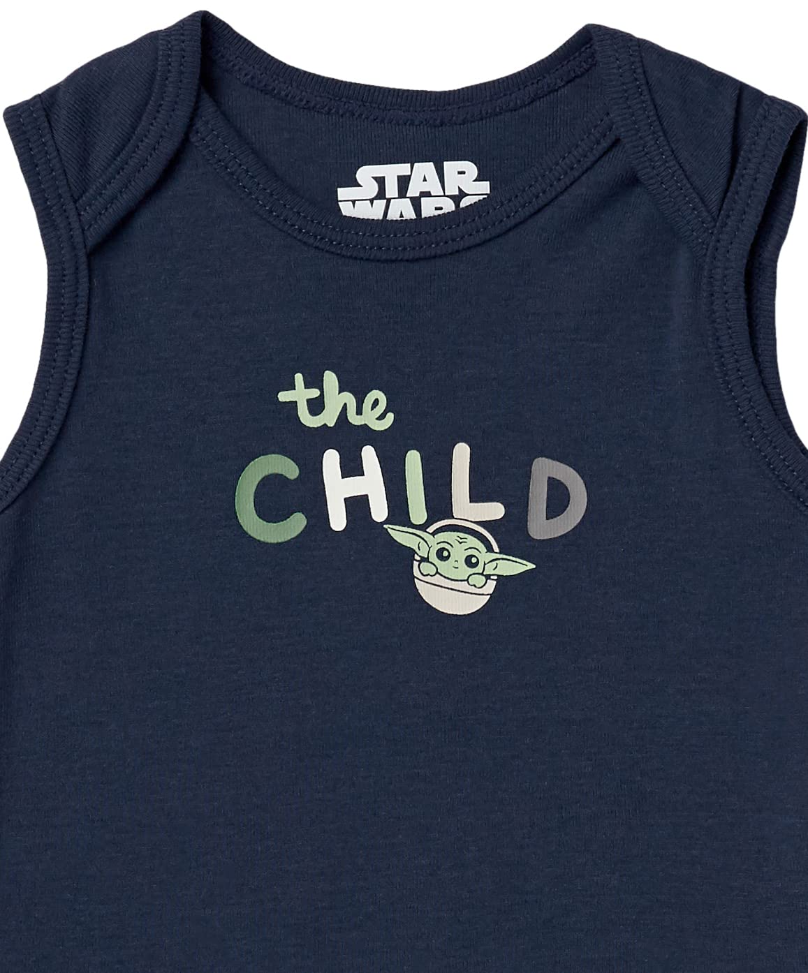 Amazon Essentials Disney | Star Wars Unisex Babies' Sleeveless Bodysuits, Pack of 6, Star Wars The Child, 3 Months