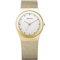 Women Analog Quartz Classic Collection Watch with Stainless Steel Strap & Sapphire Crystal