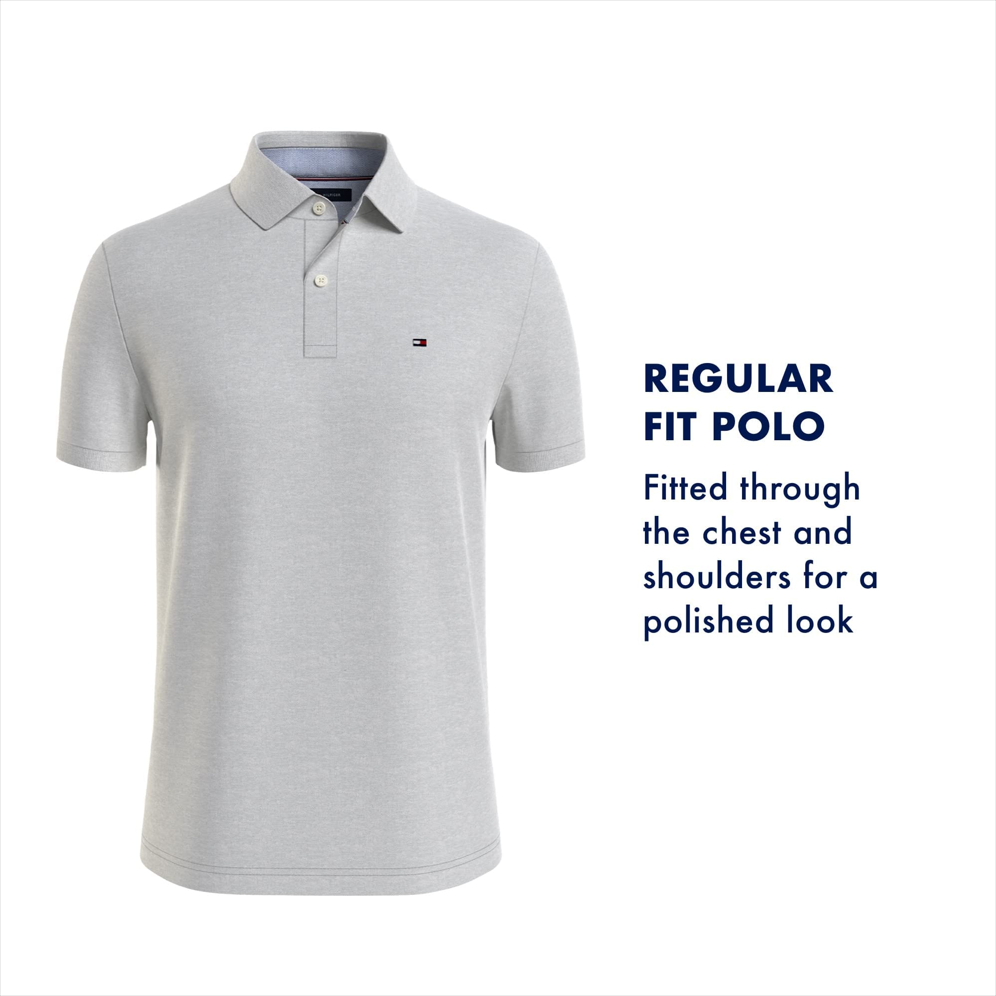 Tommy Hilfiger Men's Short Sleeve Cotton Pique Polo Shirt in Regular Fit