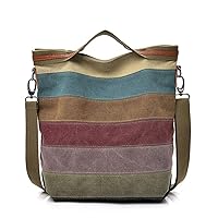 New Women Canvas Shoulder Bag Satchel Crossbody Tote Handbag Purse Messenger Bag