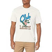Lacoste Men's Short Sleeve Crew Neck Club Graphic T-Shirt