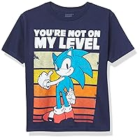 Sega Boys' Sonic The Hedgehog Short Sleeve Tshirt