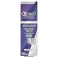 3D White Professional Ultra White Fluoride Anticavity Enamel Safe Toothpaste, 3 oz