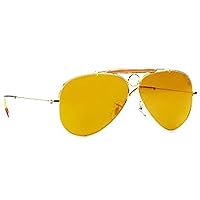 Costume Agent Fear and Loathing in Las Vegas Hunter S. Thompson Costume Sunglasses - Classic Large Metal Frame Sun Glasses for Adult