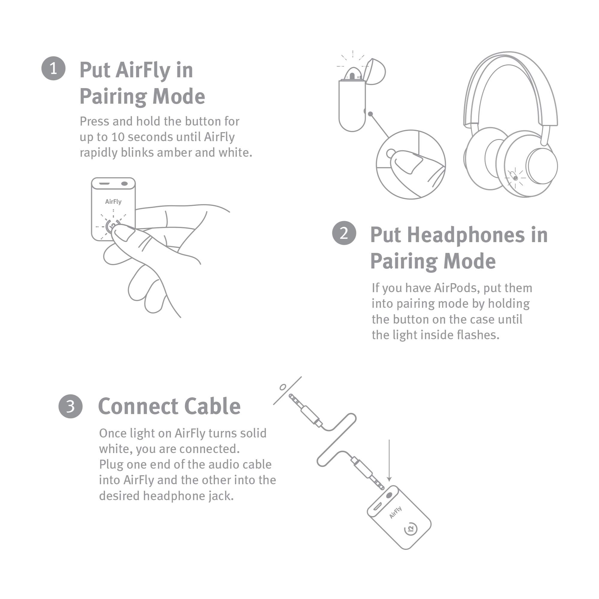 Twelve South AirFly | Wireless transmitter to use Wireless/Noise-cancelling headphones in gyms or on airplanes