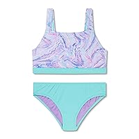 Speedo Girl's Swimsuit Two Piece Bikini Set