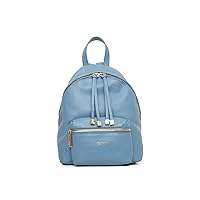 Alessia Leather Backpack - Powder Blue