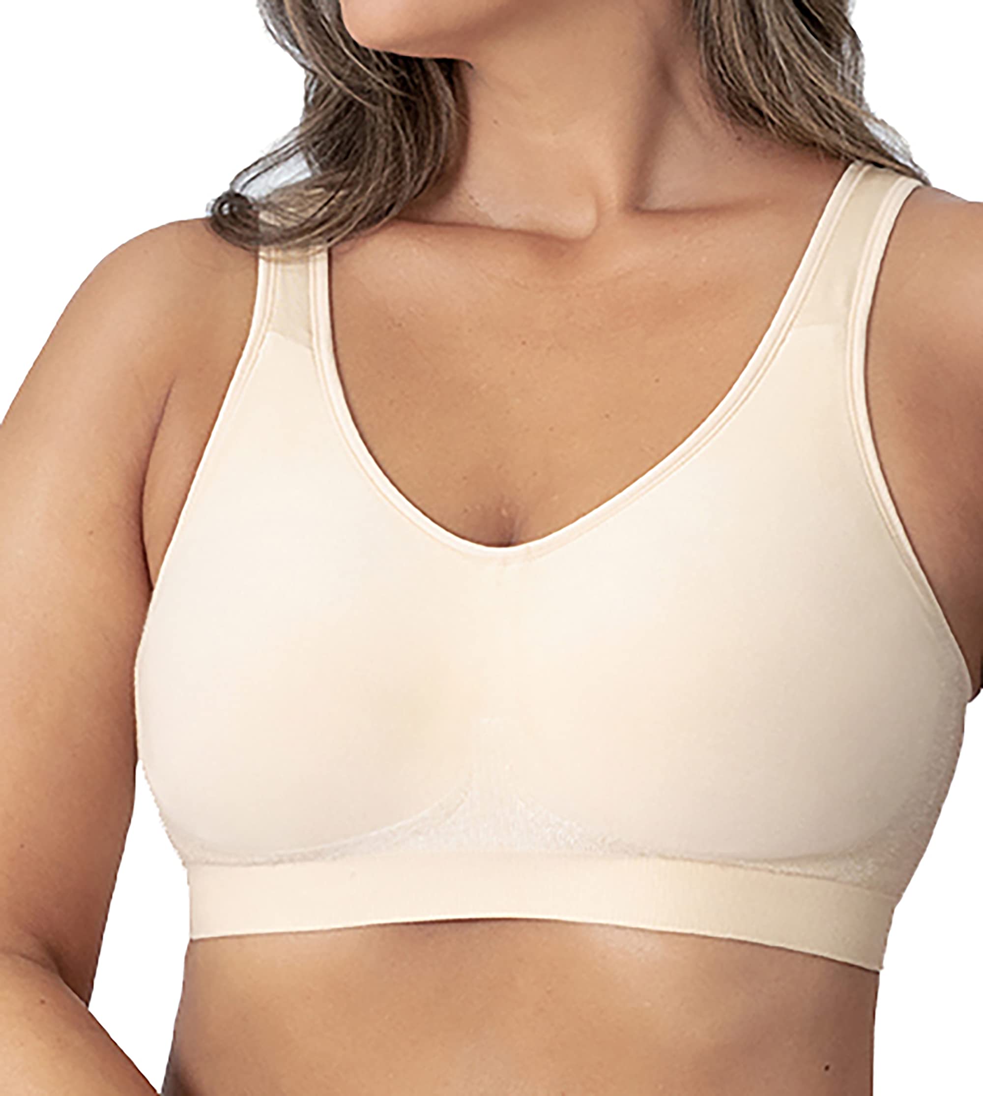 Shapermint Compression Wirefree High Support Bra for Women Small to Plus Size Everyday Wear, Exercise and Offers Back Support