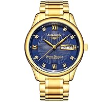 Popular Brand Analog Men Automatic Self-Winding Mechanical Waterproof Luminous Calendar Steel Band Business Wrist Watch