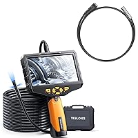 16.4 ft Triple Lens & 3.3ft Auto-Focus Lens Cable, Teslong Professional Endoscope with Light, Digital Video Scope Camera, Borescope Inspection Camera, Automotive, Home, Wall, Pipe, Car (5