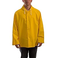 35mm PVC/Polyester Storm Fly Front Jacket with Attached Hood