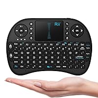 i8 (10038-ID) Mini 2.4GHz Wireless Touchpad Keyboard with Mouse, Black