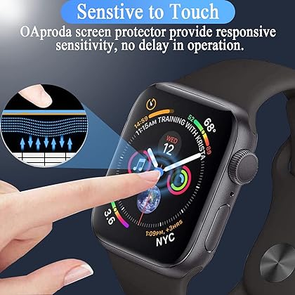 Zeson for Apple Watch Series 8 Screen Protector 45mm [2 Pack] Series 7/8 Glass Screen Protector, 3D Full Screen Coverage Anti-Scratch Bubble Free Waterproof Film for Apple iWatch 45mm