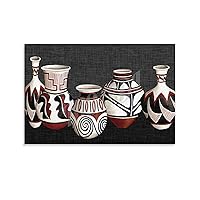 ZYTESV Mexican Pottery Art Painting Poster Canvas Painting Posters And Prints Wall Art Pictures for Living Room Bedroom Decor 20x30inch(50x75cm) Unframe-style