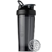 BlenderBottle Strada Shaker Cup Insulated Stainless Steel Water Bottle with  Wire Whisk, 24-Ounce, Plum