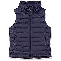 Amazon Essentials Girls and Toddlers' Lightweight Water-Resistant Packable Puffer Vest