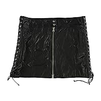 McQ Womens Lace-Up A-Line Skirt