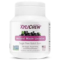 Xylichew - Naturally Better Sugar-Free Chewing Gum, Licorice - 60 Pieces